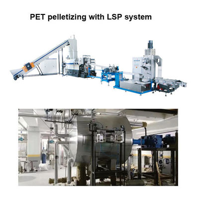 ซื้อ เครื่องทํากระปุก PET อุตสาหกรรม เครื่องรีไซเคิล PET 1000kg/hr พร้อมระบบ LSP online manufacture