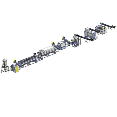 เครื่องรีไซเคิลฟิล์มขยะ PP PE เครื่องซักฟิล์ม 1000kg/hr
