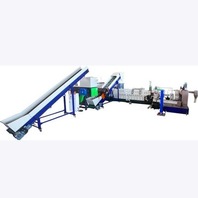 เครื่องทํากระปุกสองระยะ PP / PE ฟิล์มรีไซเคิลไลน์ ML เครื่องทํากระปุก 600kg - 800kg ต่อชั่วโมง