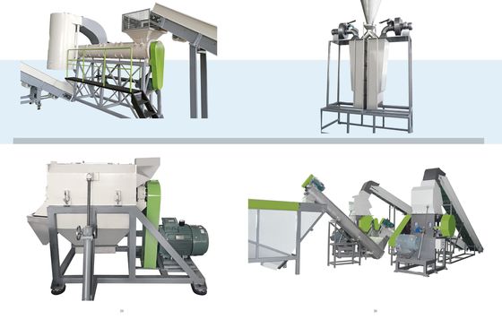 เครื่องปั่นกระดาษ PET 500kg/hr เครื่องปั่นกระดาษอัตโนมัติ เครื่องรีไซเคิลกระดาษด้วยระบบ SSP