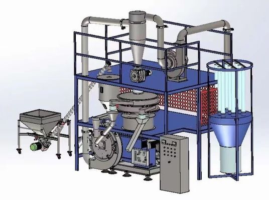 LDPE / HDPE พลาสติก Granulator พลาสติก Pulverizer เครื่องสําหรับการรีไซเคิล